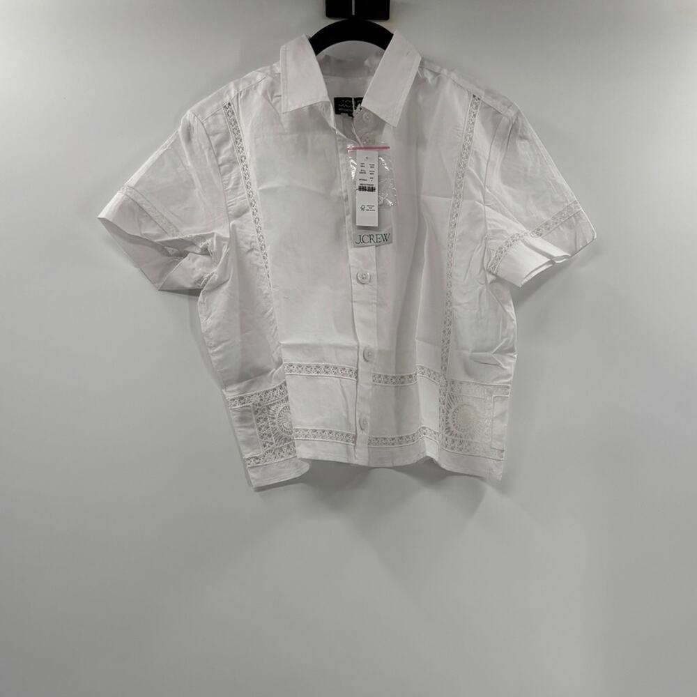 J.Crew Gamine eyelet-trim shirt - Picture 6 of 8